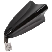 962102W000 Antena de Posicionamento de Barbatana de Tubarão para Teto de Carro Gerador de Vórtice Spoiler Asa para Santa Fe 2013-2016 Preto