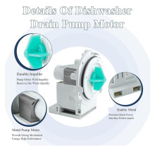 A00126401 Bpx1-90e Dishwasher Drain Pump Motor - Compatible for Dishwasher