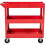 3-shelf workshop trolley on wheels - DOMAC - Red 1
