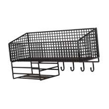 Office Metal Storage Basket No Punching Bathroom Storage Shelf for Hou