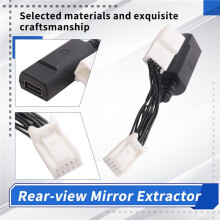 Extractor de Espejo Retrovisor para /para /para , con Alimentación USB, Grabadora y Toma de Corriente. Accesorios.
