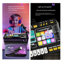 Dziecięca Symulacja Wielofunkcyjny Mikser DJ Kontroler Elektroniczne Organy DJ Wielofunkcyjny Odtwarzacz Muzyczna Zabawka Rozrywkowa B