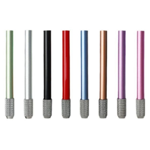 Extensor de Lápis de Metal Opcional com 8 Cores, Vários Tipos de Canetas para Extensor de Lápis