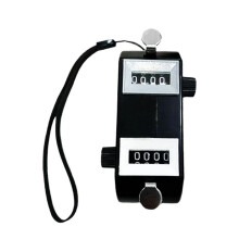 Double Counter Number Count Tally Counter Clicker with Four Digit Display Handheld Manual Clicker Number Count