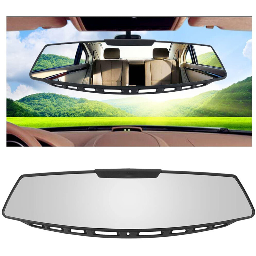 Panoramic Wide Angle Rear View Mirror Convex Rearview Mirror Reduce Blind Spot Universal Fit Type For Car Suv Trucks Anti Glare Glass Easy To Install 9437117423582
