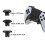 Kit Joystick In Metallo per PS5  Console di Gioco Joystick Posteriori Paddle Pulsanti Trigger per PS5 Dualsense Controller e 5
