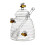 Glass Honey Jar With Dipper And Lid For Kitchen Storage  Clear 1