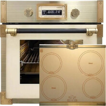 Kaiser Four Set EH 6427 ElfAD+KCT 6395 IelfEm, Retro Pyrolyse four encastrable 73L +plaque de cuisson à induction,60 cm