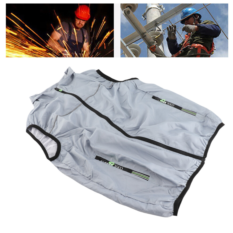 Lightweight Cooling Vest With Dual Fans 3 Level Fast Cooling For Hot Weather L 8321370555818