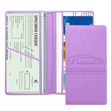 Car Registration and Insurance Card Holder, Vehicle-Lavender