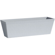 Jardinière GREEN CARE IMPACT - Kunststoff - Schiefer - Rechteckig - 50x16xH16cm - Garden ID