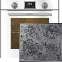 Kaiser Four Set EH 6326 W+KCT 6705 FI Era, Forno elettrico, Autonomo, 79L+piastra di cottura a induzione, 60cm