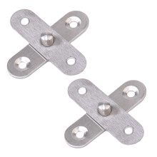 2Pcs Stainless Steel Concealed 360 Degree Rotary Hinge Revolving Door