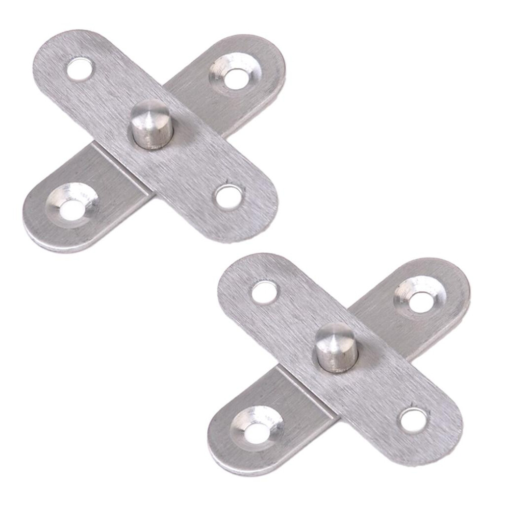 2Pcs Stainless Steel Concealed 360 Degree Rotary Hinge Revolving Door 6901423084209