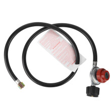 Regolatore di propano regolabile per camper e barbecue, tubo flessibile per propano con raccordi in ottone resistenti che garantiscono una fornitura
