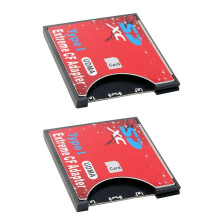 2X Neue  Auf CF Kartenhülle Unterstützt Drahtloses WIFI  Kartentyp I Adapter SLR Kamera Rot
