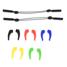 Cinghie per occhiali in silicone di alta qualità, vestibilità universale, ganci auricolari antiscivolo per basket, calcio, street dance, sport