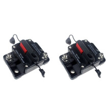 2X 300A AMP Effektbrytare Dubbel Batteri IP67 Vattentät 12V 24V Säkring Manuell åTerställning BilströMbrytare