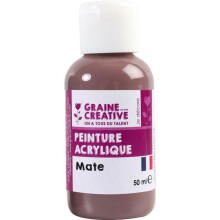 Pintura Acrílica - MOKA - 50ml - Cor Moka - Mixte - Branco