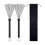 2Pcs Retractable Drum Wire Brushes Drum Brushes for Folk Beginner Prac 1