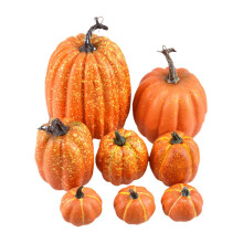 Píosaí Taispeána Séasúracha an Fhómhair, Méideanna Éagsúla Pumpkins Saorga don Fhómhar, Pumpkins Maisiúla Oráiste an Fhómhair, Foirfe do