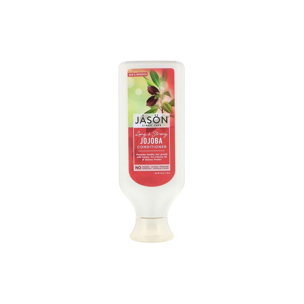 Jason Long and Strong Jojoba Conditioner 16 Oz  Strengthening & Moisturizing Conditioner for Long, Weak, and Breakage-Prone Hair