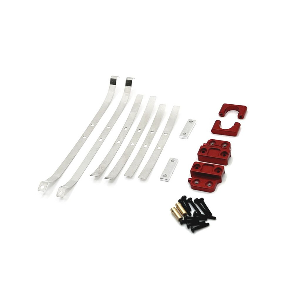 For Mn 1/12 Mn82 Lc79 Rc Car Spare Parts Metal Upgraded Rear Axle Spring Fastenings Kit Red 6034191798990