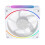 ARGB Case Fan 120mm 5V 3Pin PWM Silent PC Computer Case Cooling Fan CPU Cooler for Desktop Computer White 4