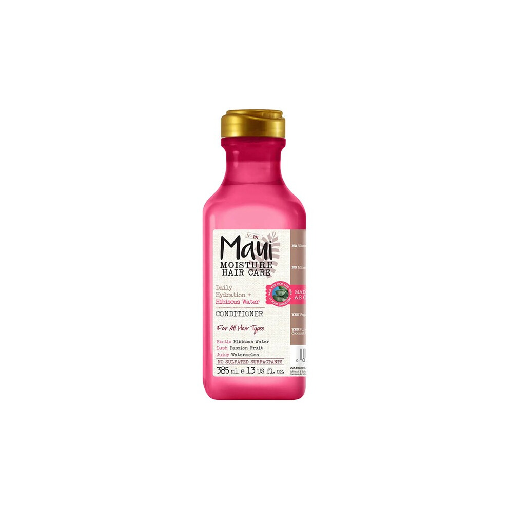 Maui Moisture Hydrating Hibiscus Water Conditioner 13 oz  Moisture-Rich & Lightweight Conditioner for Dry, Thirsty Hair