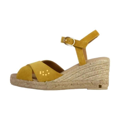 Geox Sandales Compensées Cuir Geox Gelsa - Jaune
