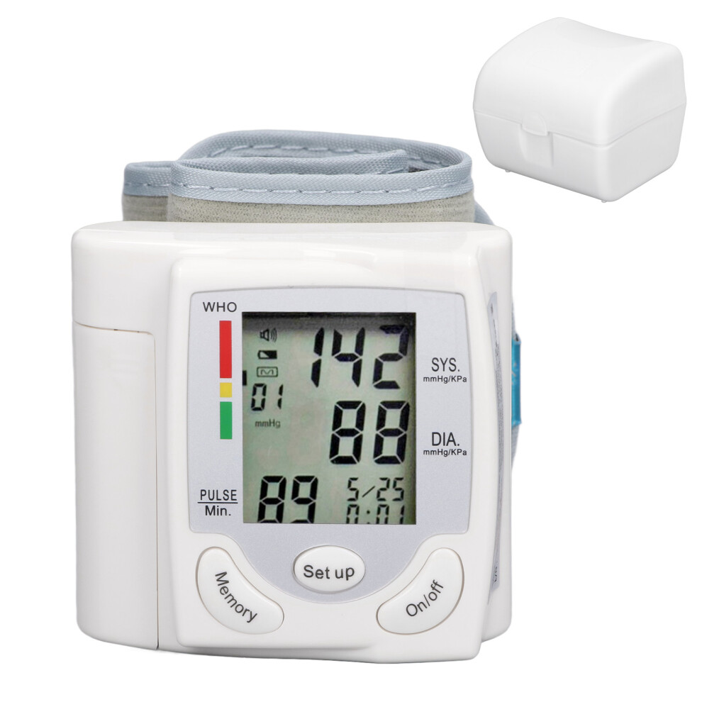 Blood Pressure Monitors For Home Use LED Backlit Display Digital BP Machine Voice Broadcast Portable Blood Pressure Monitor Rechargeable Blood Pressu