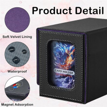 Card Deck Box Card Display with Dice Tray Deck Box Deck Box Holding 160+ Trading Card Storage Box Deck Box