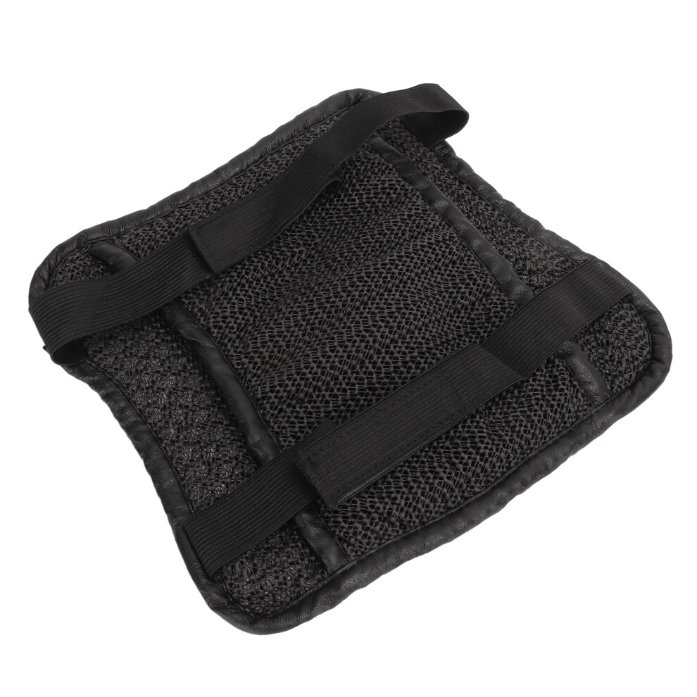 3D Double Layer Motorcycle Seat Cushion S Quick Dry Breathable Black 8791373391254