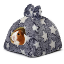 Mygeromon Guinea Pig Bed Rabbit Hideout Small Pet Snuggle Cave Warm Wa