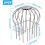 Gutter Guard,2Pcs Round  Gutter Filter Downspout Guard Even Hollow Replacement Gutter Cover for Leaves-A 4