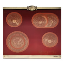 Piano cottura in vetroceramica - KAISER - Empire KCT 6185 RotEm - 4 zone QuickHeat - 60 cm - Rosso