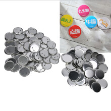 100 Sets 58mm DIY Button Badge Parts for Crafting - Rust-Free Iron Build