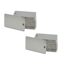 50Pcs Metal Engraving Plates with Hole for Plants Trees Testing Greenh