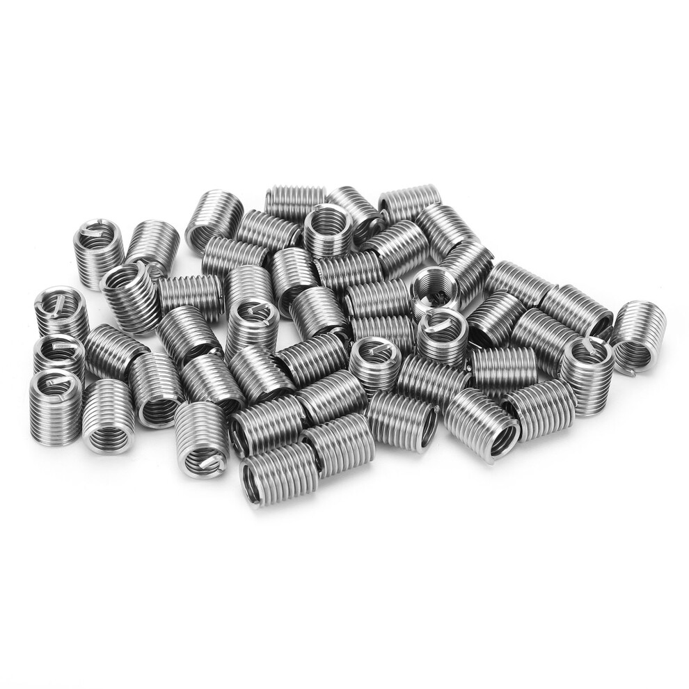 50 Pcs Stainless Steel Thread Inserts M5/16Â18Â2.5D Repair Nut Tools 8381391933569