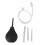 Black Silicone Enema Bulb Kit 224ML with Hose & Replaceable Nozzle 1