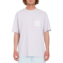 T-shirt Volcom manches courtes col rond homme coton Circle Trip lilas