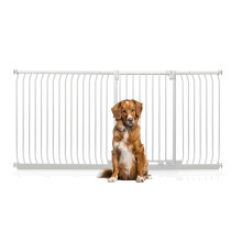 (Blanco, 216cm - 225cm) Bettacare Puerta Extra Alta Elite a Presión para Perros