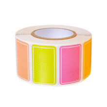 Handschrijfbare kleurrijke labels voor-kleur synthetisch papier