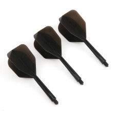 Black 3 Pcs Standard Shape 2BA Dart Shafts Transparent & Durable