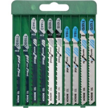 Stichsägeblätter - BOSCH - Set von 10 Stück - HSS-Bimetall - Gemischtes Holz und Metall