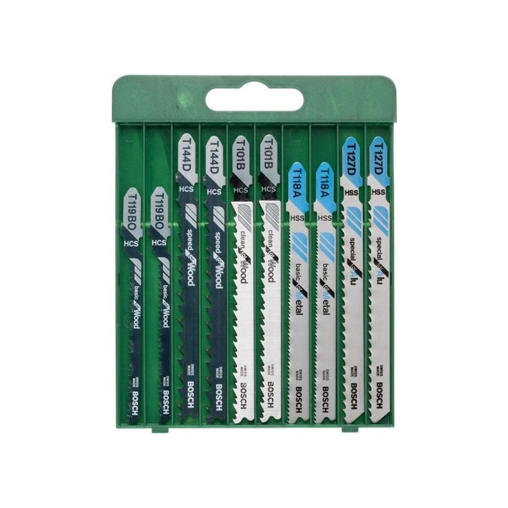 Bosch Diy 10Tlg. Stichsägeblatt-Set Wood And Metal Zum Sägen In Holz Und Metall