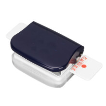 Manual Binding Machine, 6-Holes, Alloy Steel, Blue, Compact