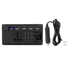 Compatibilità universale, inverter di potenza per auto, convertitore da CC a CA, onda sinusoidale modificata, display digitale, ventola di