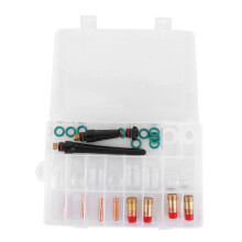 Hőálló TIG hegesztőpisztoly tartozékok Rövid gázlencse Üvegpohár készlet Könnyen telepíthető Elektromos vezetőképesség Átlátszó