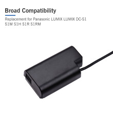Dummy-Batterie Netzadapter für Lumix S1-Serie, 8,4 V 2A, 1,5 m Kabel